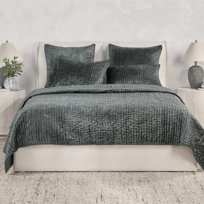Dimitry 100% Rayon Velvet Bay Quilt by Villa by Classic Home. Made from unique in a modern style.