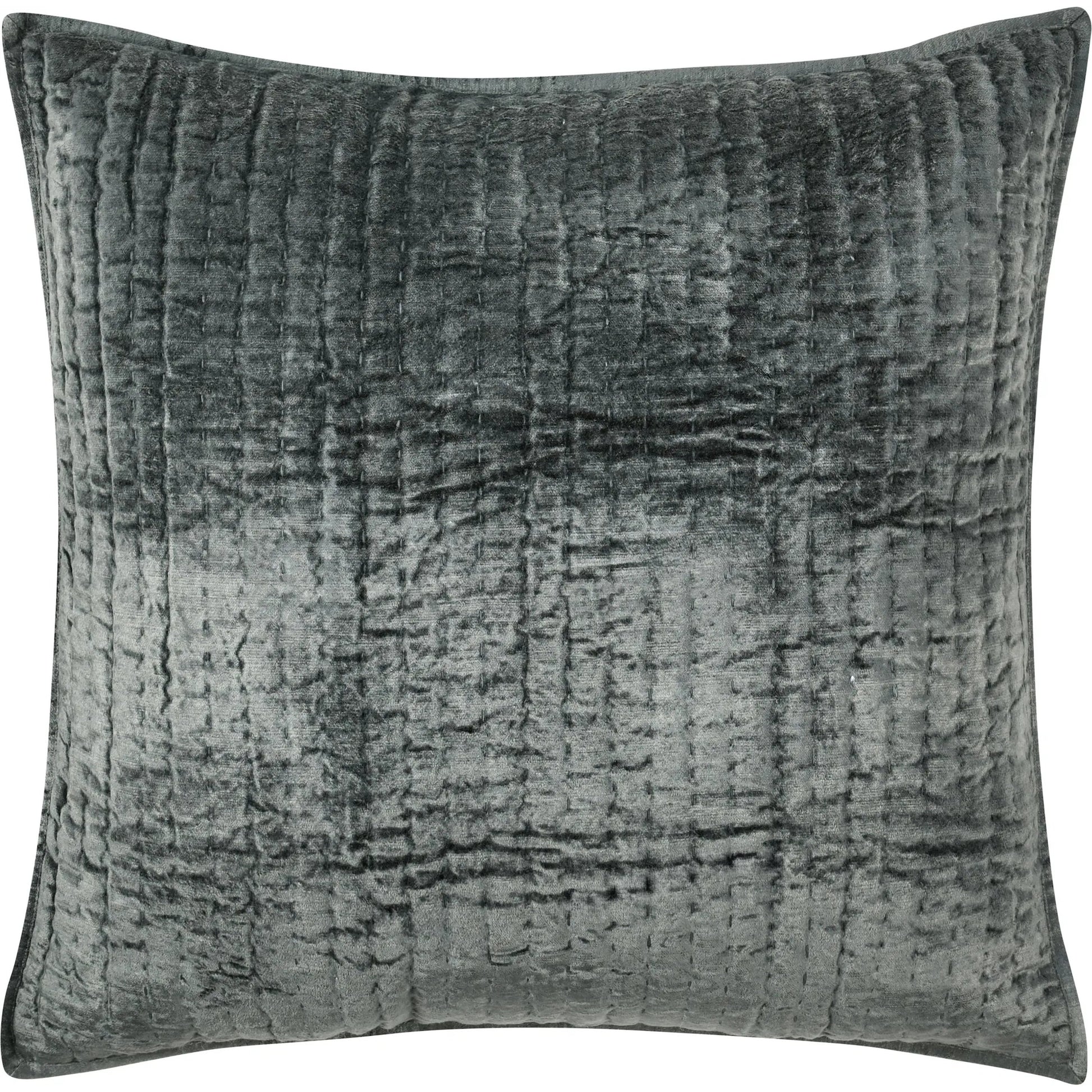 Dimitry 100% Rayon Velvet Euro Sham by Villa by Classic Home. Made from front: 100% rayon velvet; back: 100% solid cotton back in a modern style.