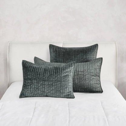 Dimitry 100% Rayon Velvet Euro Sham by Villa by Classic Home. Made from front: 100% rayon velvet; back: 100% solid cotton back in a modern style.