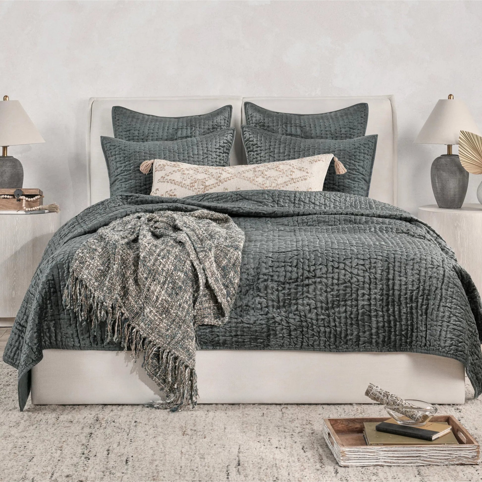 Dimitry 100% Rayon Velvet Euro Sham by Villa by Classic Home. Made from front: 100% rayon velvet; back: 100% solid cotton back in a modern style.