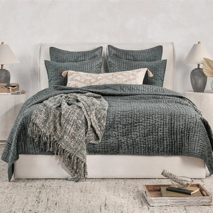 Dimitry 100% Rayon Velvet Euro Sham by Villa by Classic Home. Made from front: 100% rayon velvet; back: 100% solid cotton back in a modern style.