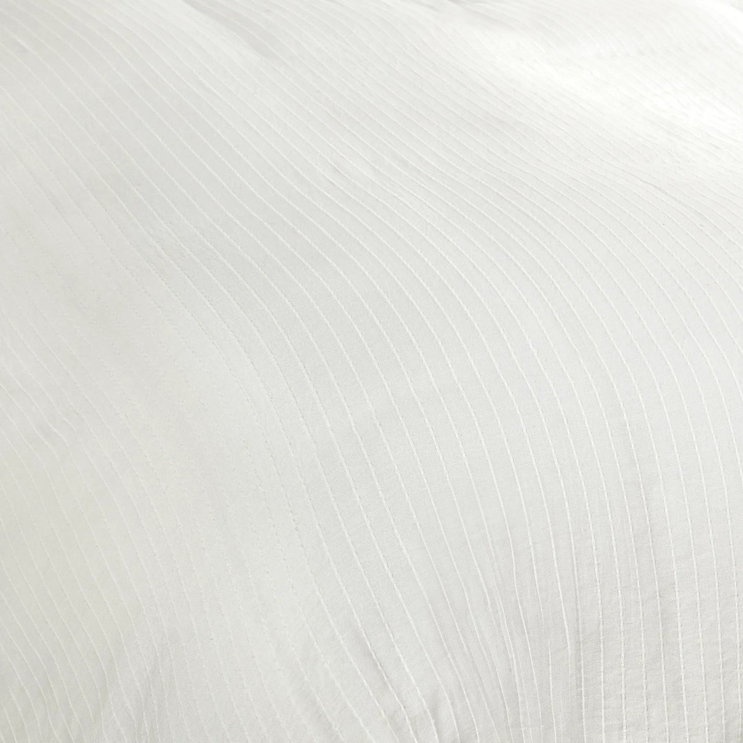 002 SI-2223148 | Closeup | Karina 100% Cotton White Queen Duvet by Villa by Classic Home in white. Made from 100% cotton in a transitional style.