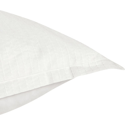 Karina 100% Cotton White Euro Sham by Villa by Classic Home in white. Made from 100% cotton in a transitional style.