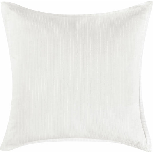 Karina 100% Cotton White Euro Sham by Villa by Classic Home in white. Made from 100% cotton in a unique style.