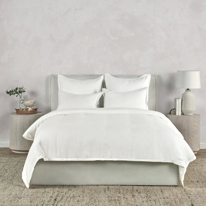 Karina 100% Cotton White King Sham by Villa by Classic Home in white. Made from 100% cotton in a transitional style.