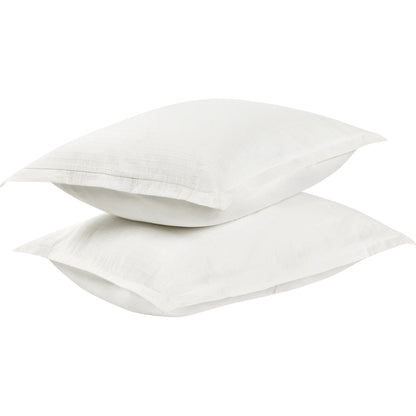 Karina 100% Cotton White Standard Sham by Villa by Classic Home in white. Made from 100% cotton in a transitional style.