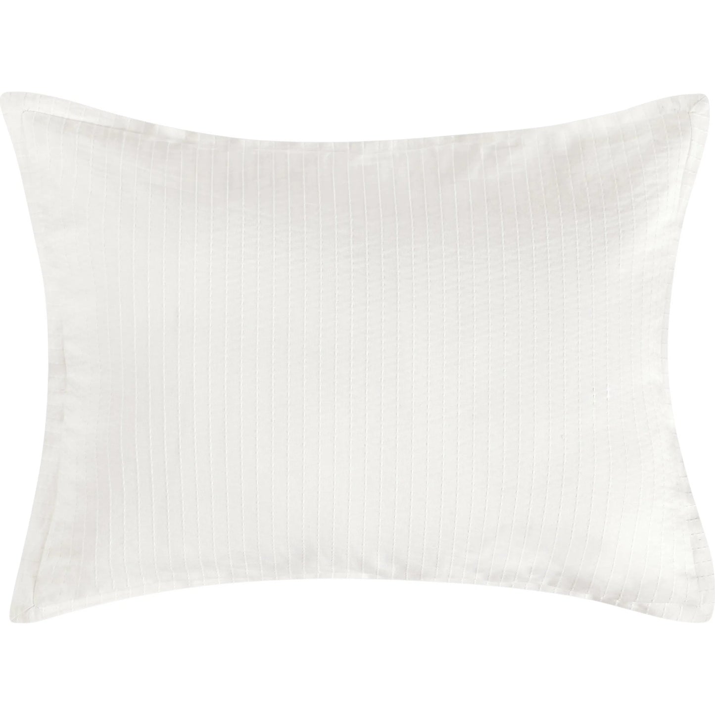 001 SI-2223151 | Primary Silo | Karina 100% Cotton White Standard Sham by Villa by Classic Home in white. Made from 100% cotton in a transitional style.