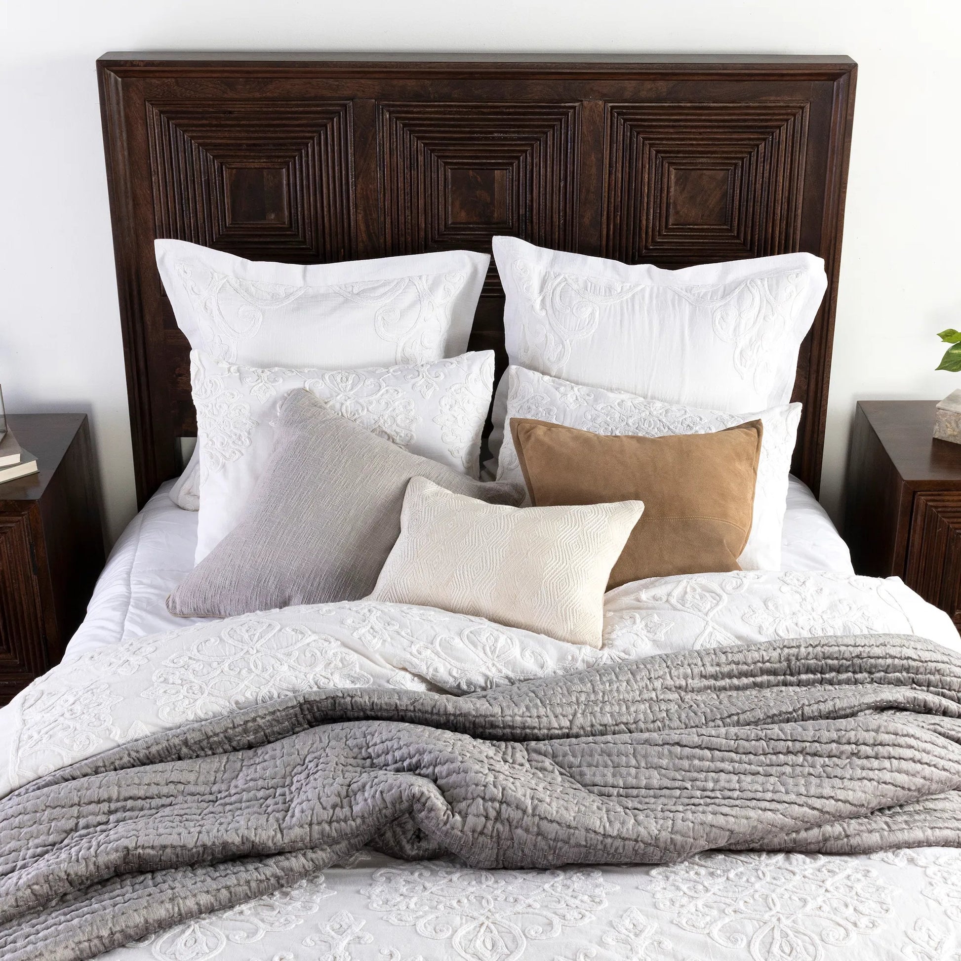 Reagan Cotton Hand Design Throw Pillow by Villa by Classic Home. Made from unique in a transitional style.
