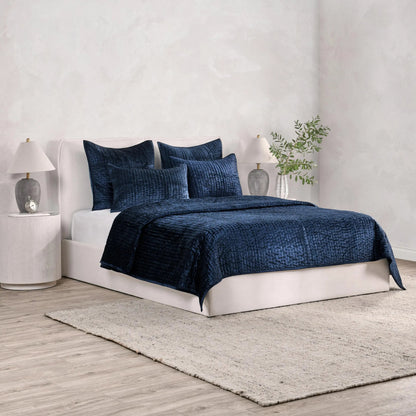 Dimitry 100% Rayon Velvet Bay Quilt by Villa by Classic Home. Made from unique in a modern style.