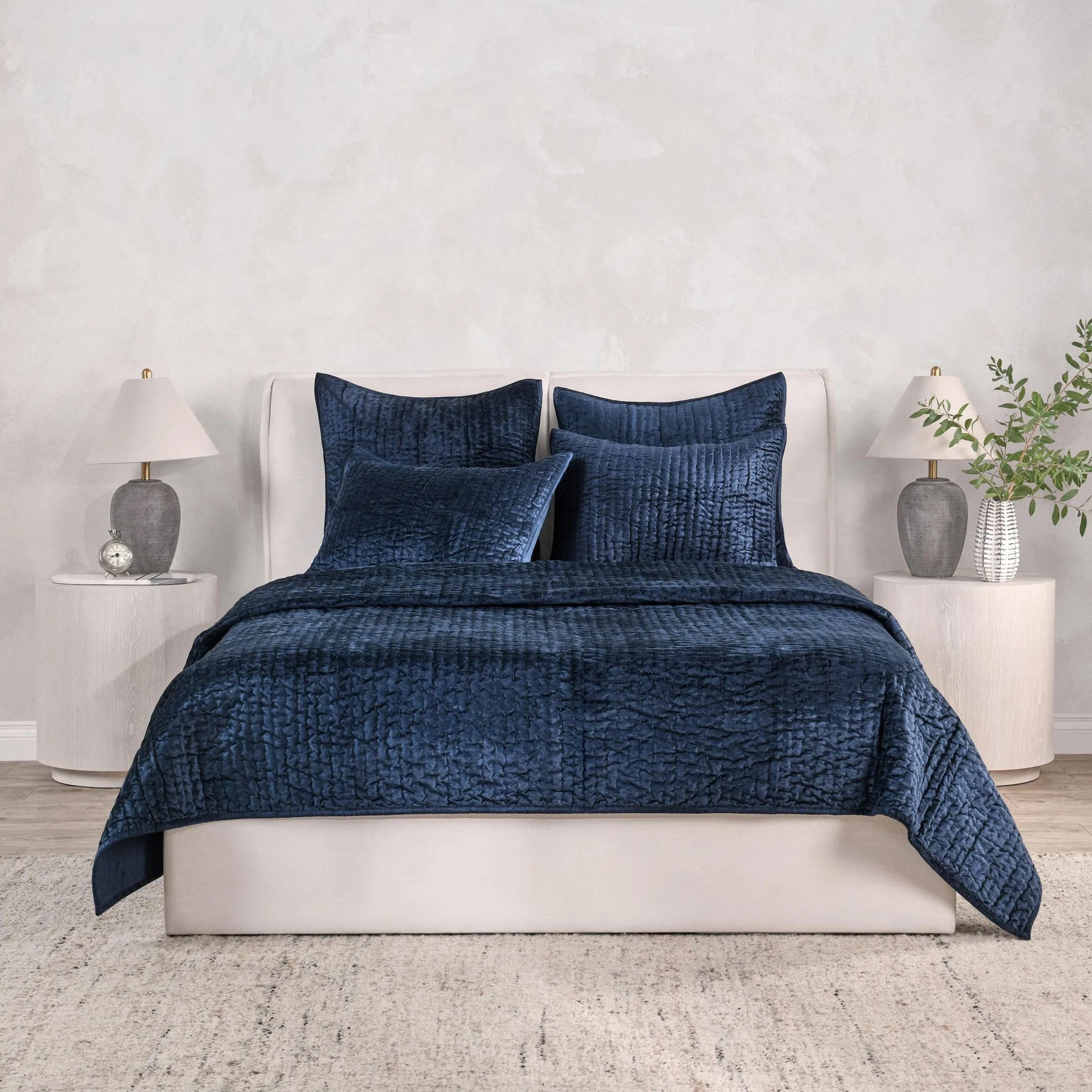 Dimitry 100% Rayon Velvet Bay Quilt by Villa by Classic Home. Made from unique in a modern style.