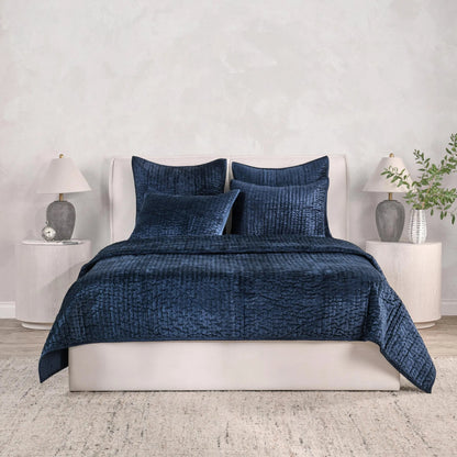 Dimitry 100% Rayon Velvet Bay Quilt by Villa by Classic Home. Made from unique in a modern style.