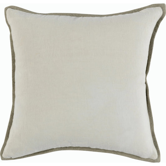 Jay Throw Pillow by Villa by Classic Home in blue,natural. Made from 60% cotton, 40% linen front in a modern style.