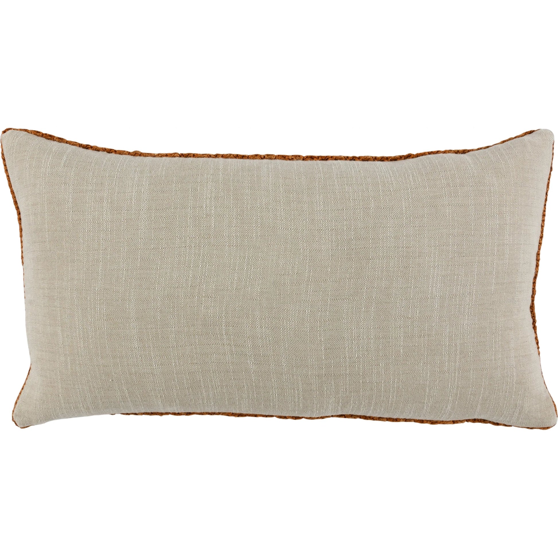 Nakeya Knitted Belgian Linen Throw Pillow by Villa by Classic Home in saffron. Made from 100% belgian flax linen in a modern style.