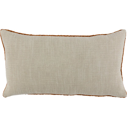 Nakeya Knitted Belgian Linen Throw Pillow by Villa by Classic Home in saffron. Made from 100% belgian flax linen in a modern style.
