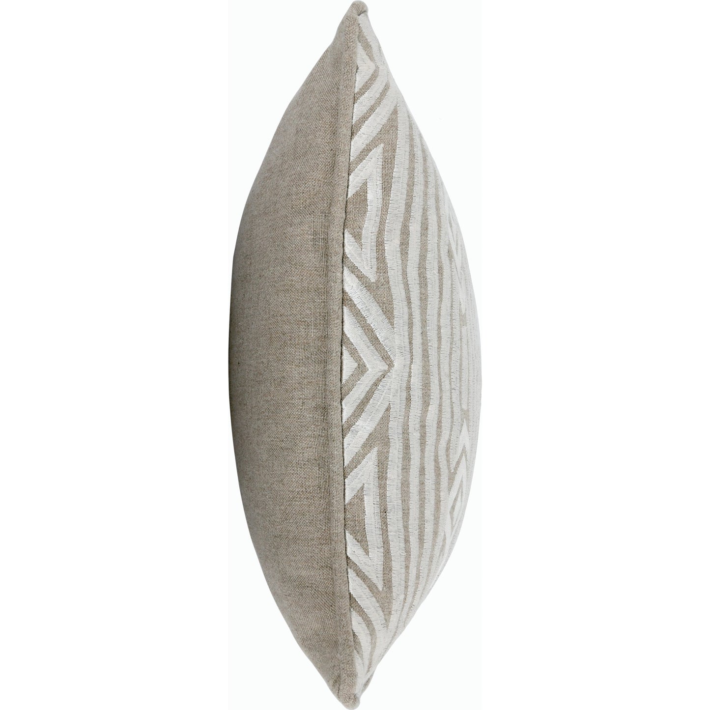 004 SI-2162446 | Additional Silo | Adrie X Throw Pillow by Villa by Classic Home in ivory. Made from 50% cotton, 50% linen in a modern style.