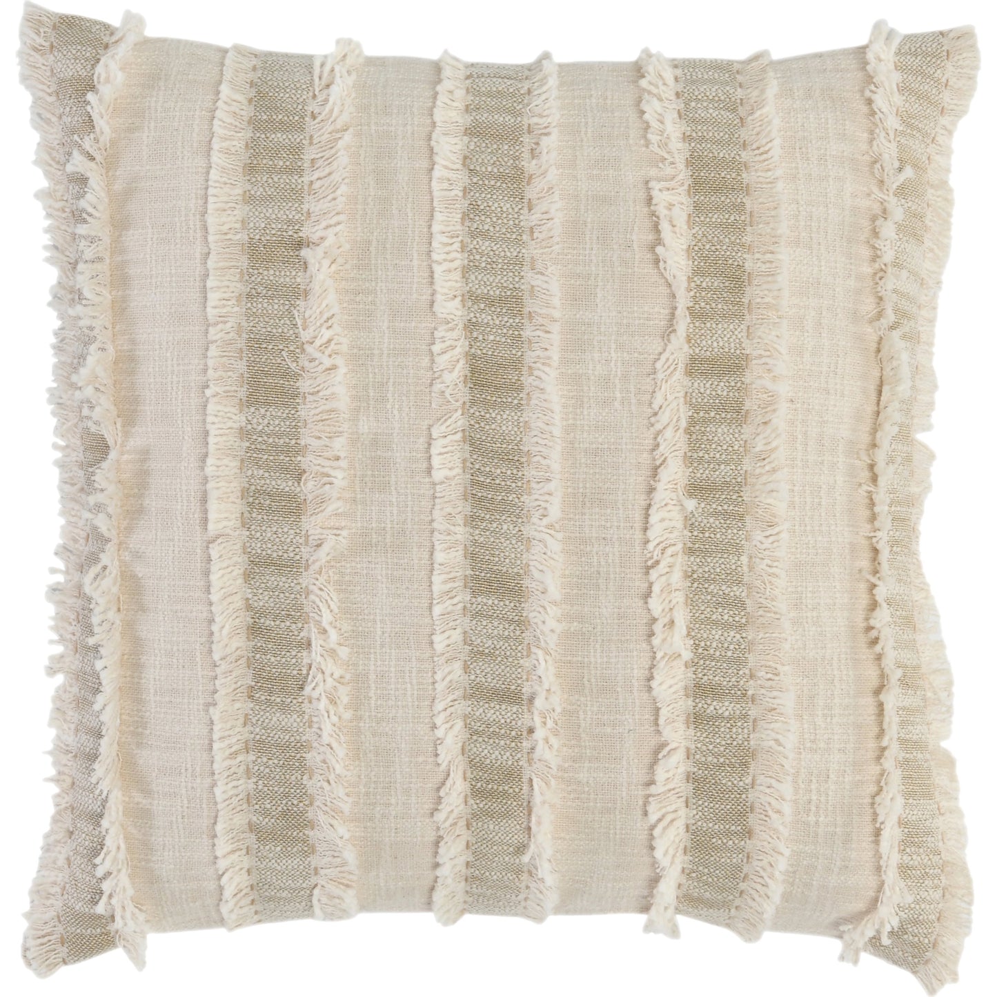 001 SI-2162449 | Primary Silo | Nenna Throw Pillow by Villa by Classic Home in beige. Made from 88% cotton, 12% polyester in a modern style.
