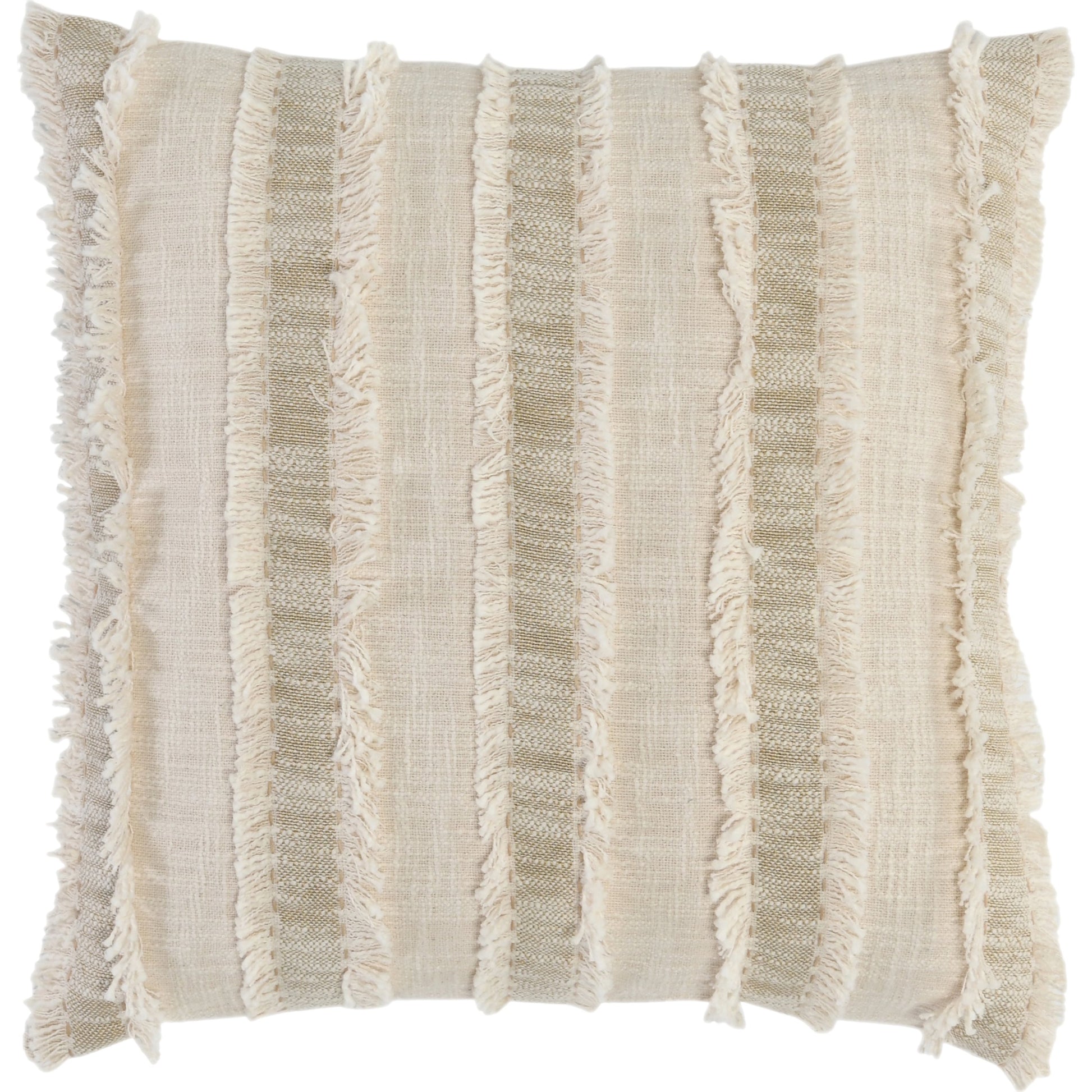 Nenna Throw Pillow by Villa by Classic Home in beige. Made from 88% cotton, 12% polyester in a modern style.