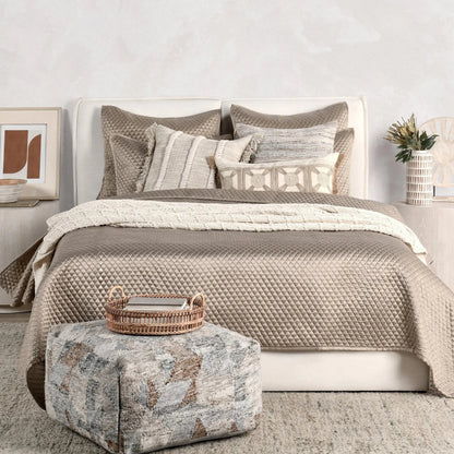 Winthrop 100% Sateen Euro Sham by Villa by Classic Home. Made from 100% matte poly sateen front in a transitional style.