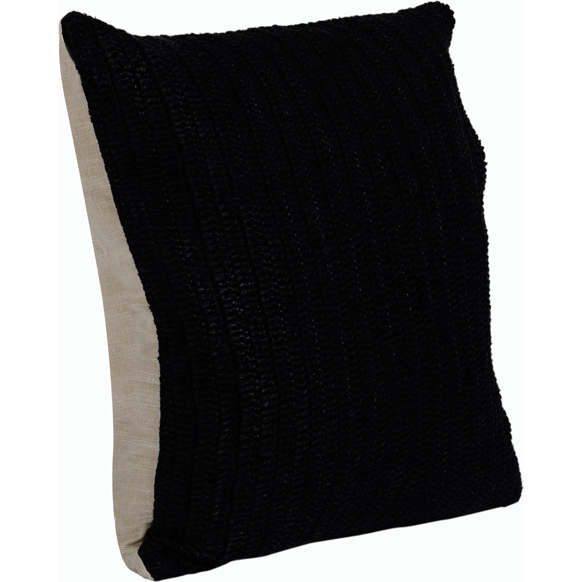 Marcie Knitted Throw Pillow by Villa by Classic Home. Made from 100% belgian flax linen in a modern style.