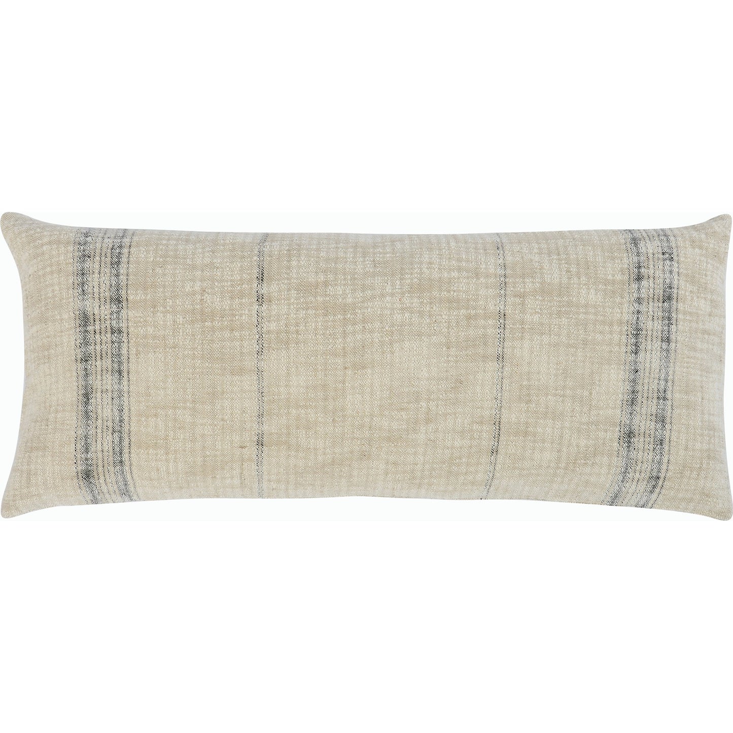 004 SI-2162479 | Primary Silo | Tia Square Throw Pillow by Villa by Classic Home in natural, black. Made from cotton, linen blend in a modern style.