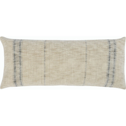 Tia Square Throw Pillow by Villa by Classic Home in natural, black. Made from cotton, linen blend in a modern style.