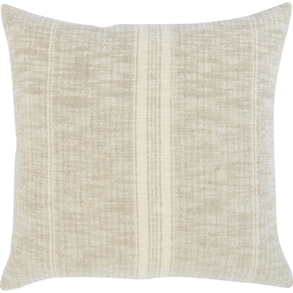 Ria Square Throw Pillow by Villa by Classic Home in natural, ivory. Made from cotton, linen blend in a modern style.