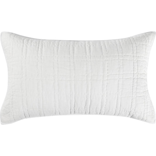Hailee 100% Cotton White King Sham by Villa by Classic Home in white. Made from 100% cotton in a unique style.