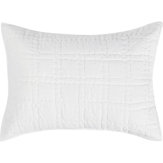 Hailee 100% Cotton White Standard Sham by Villa by Classic Home in white. Made from 100% cotton in a unique style.