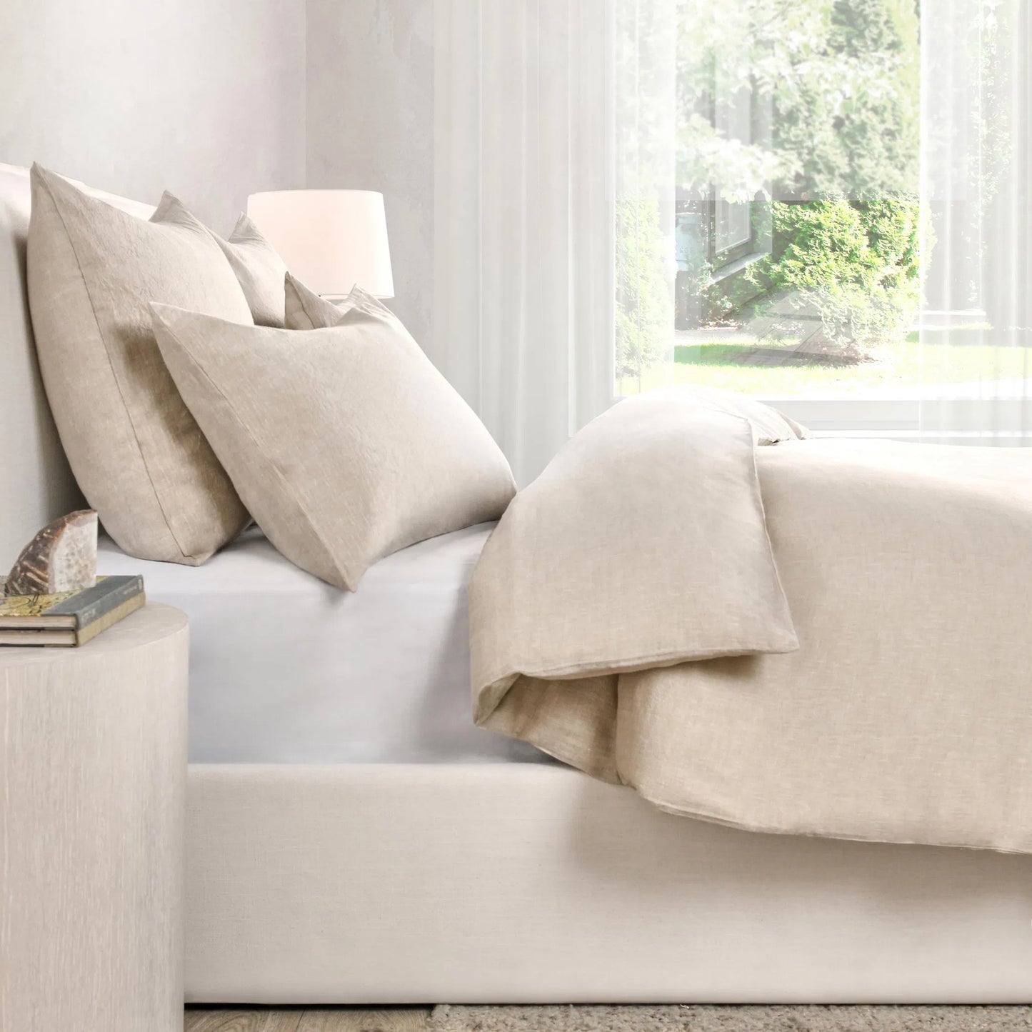 003 SI-2223091 | Lifestyle | Jayson Linen Cashmere Duvet by Villa by Classic Home. Made from unique in a transitional style.
