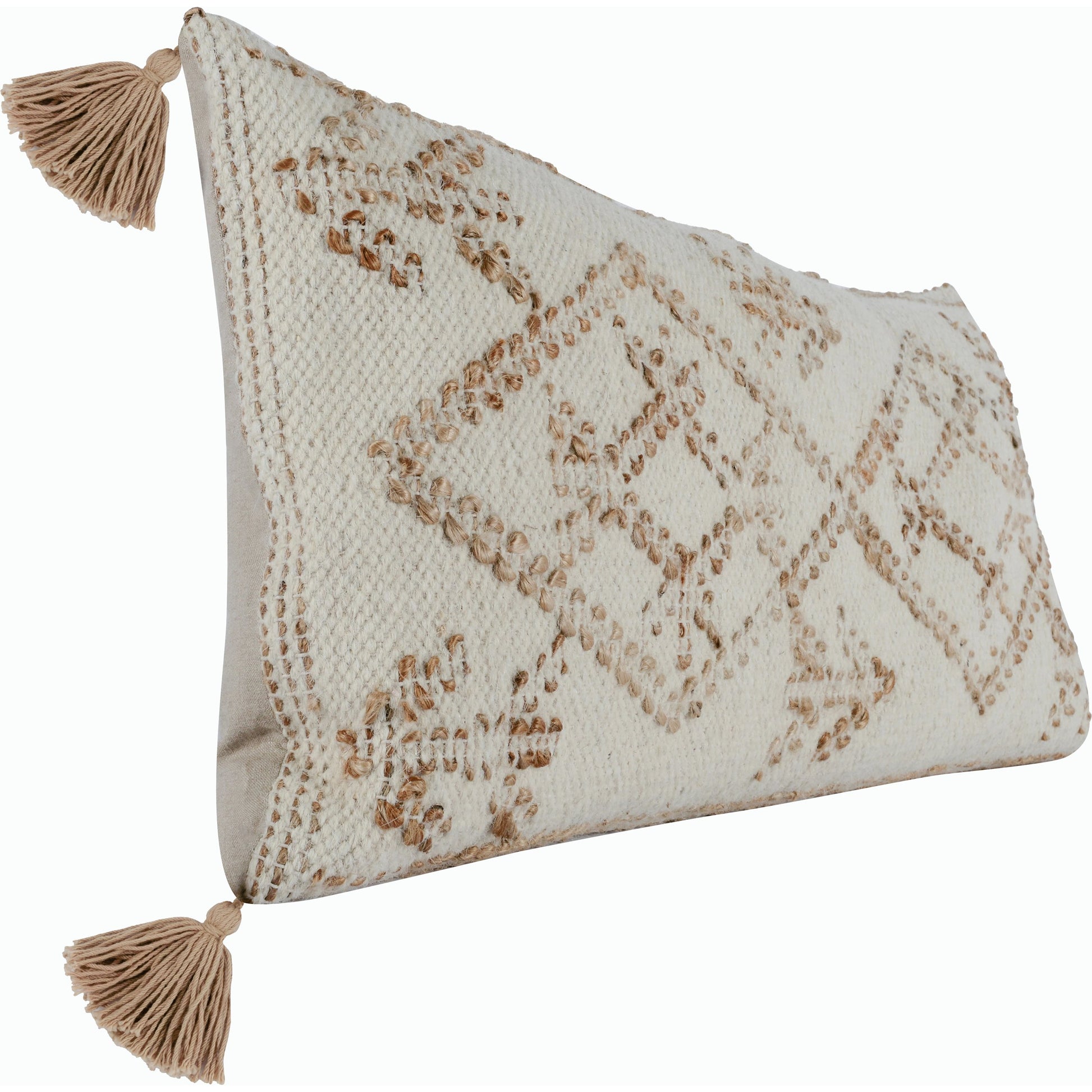 Ferri Throw Pillow by Villa by Classic Home. Made from 90% wool, 10% jute in a modern style.