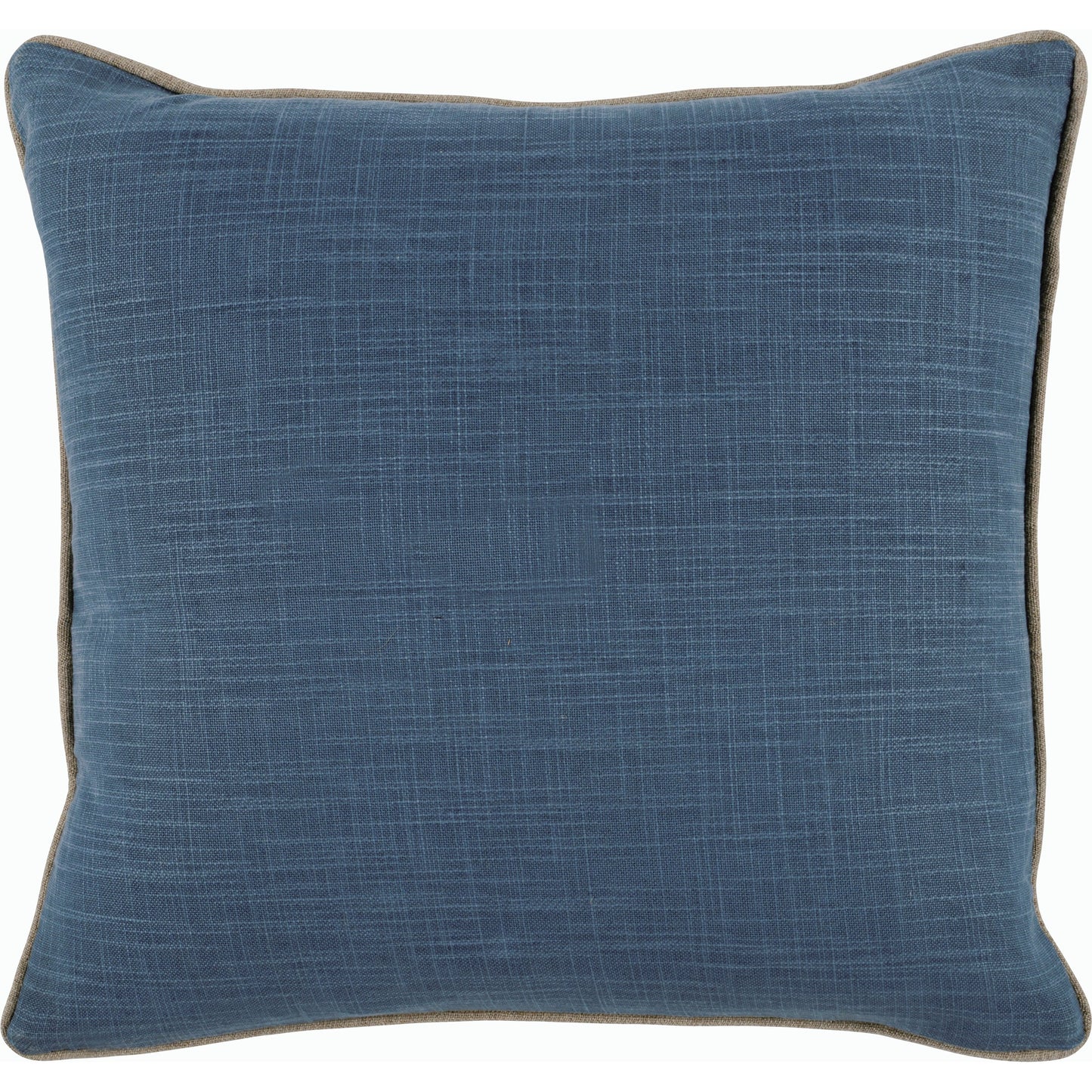 002 SI-2162484 | Additional Silo | Eloa Throw Pillow by Villa by Classic Home in ivory, blue. Made from 60% linen, 40% cotton in a modern style.