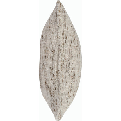 Tavi Throw Pillow by Villa by Classic Home in distressed natural. Made from 40% linen, 40% cotton, 20% silk in a modern style.