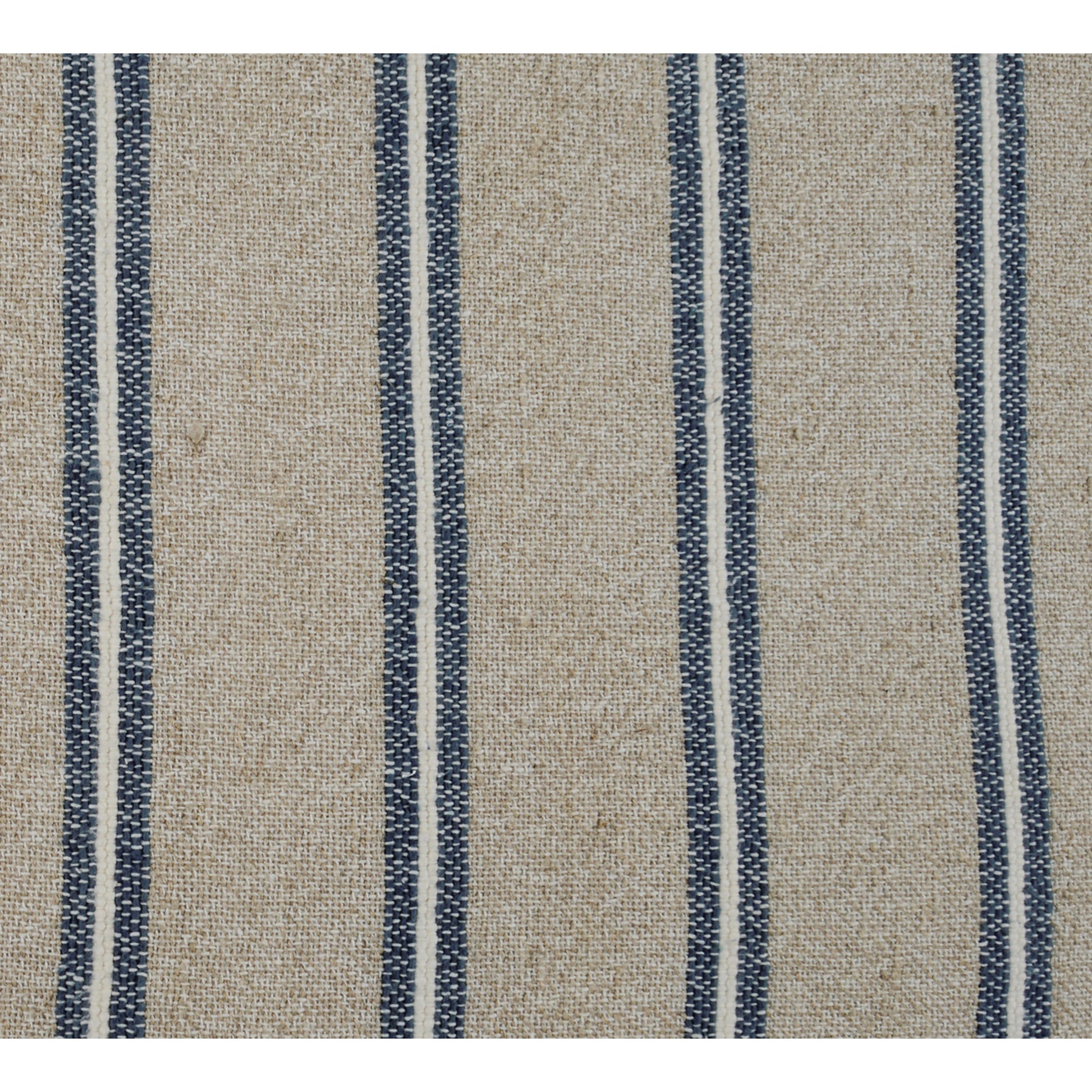 Demi Square Throw Pillow by Villa by Classic Home in natural, blue. Made from 70% linen, 30% cotton in a modern style.