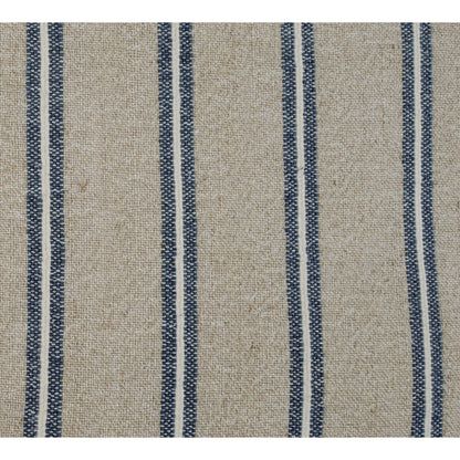 Demi Square Throw Pillow by Villa by Classic Home in natural, blue. Made from 70% linen, 30% cotton in a modern style.