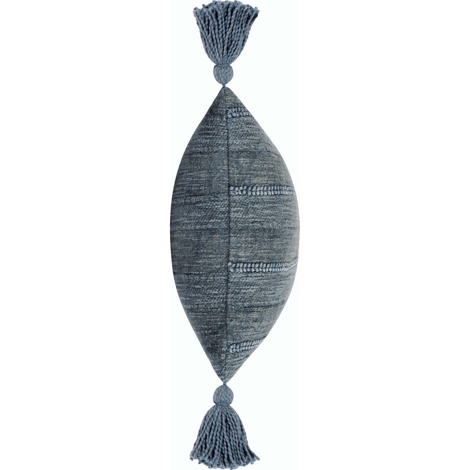 Desi X Throw Pillow by Villa by Classic Home in blue. Made from 54% linen, 46% cotton in a modern style.