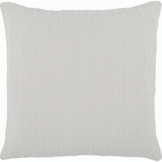 Hendri Square Throw Pillow, Sea Blue by Villa by Classic Home in white. Made from 50% cotton, 50% viscose in a modern style.