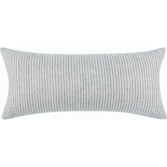Camille Rectangular Throw Pillow by Villa by Classic Home in ash blue. Made from 75% cotton, 25% linen in a modern style.