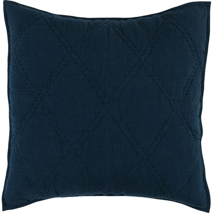 Casi 100% Belgian Flax Linen Euro Sham by Villa by Classic Home in midnight blue. Made from 100% belgian flax linen in a traditional style.