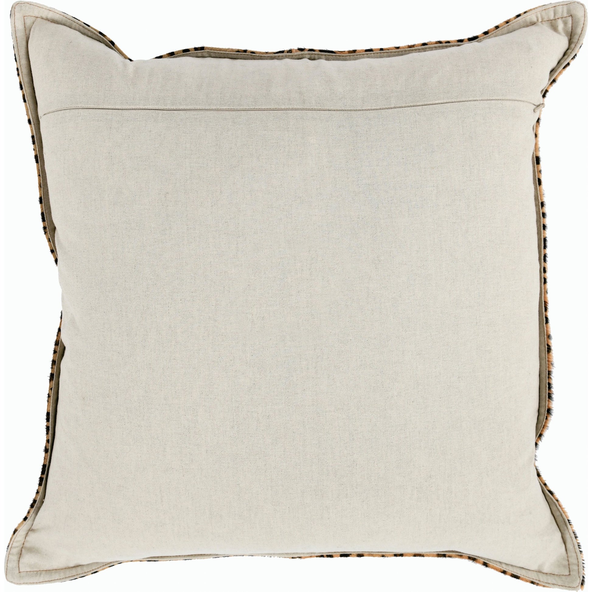 Leopard Throw Pillow by Villa by Classic Home in camel, black. Made from 100% genuine cow hide in a modern style.