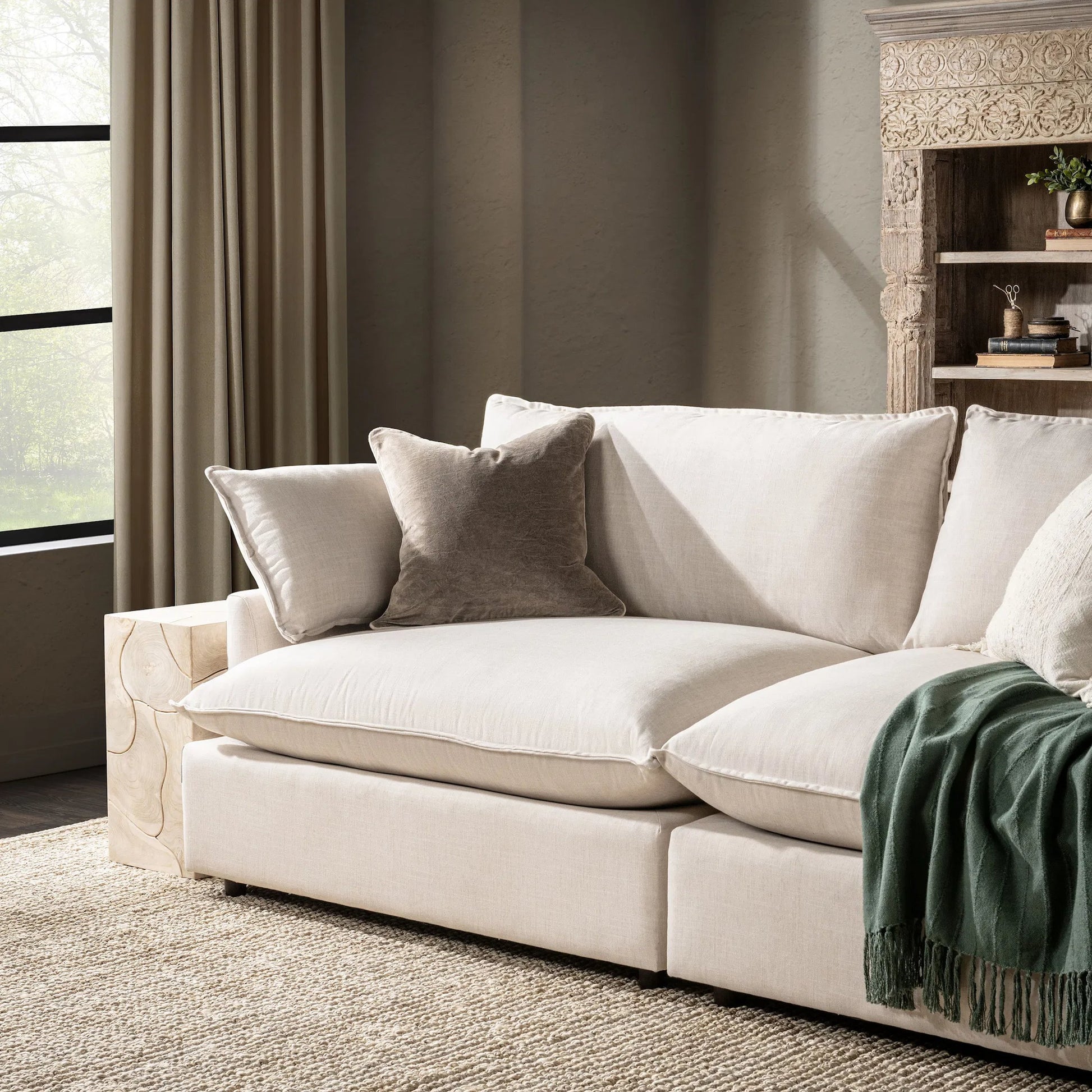 Harriet Velvet Throw Pillow by Villa by Classic Home. Made from 100% cotton velvet in a unique style.