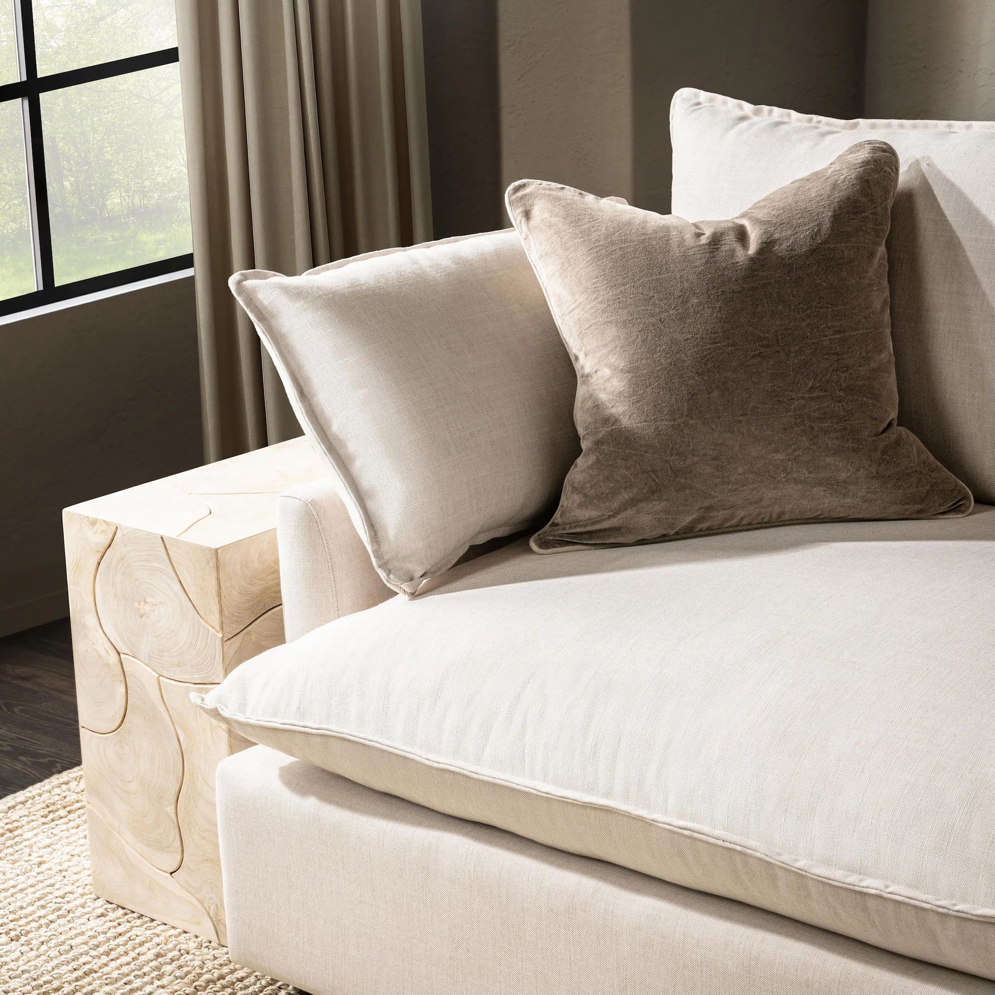 Harriet Velvet Throw Pillow by Villa by Classic Home. Made from 100% cotton velvet in a unique style.
