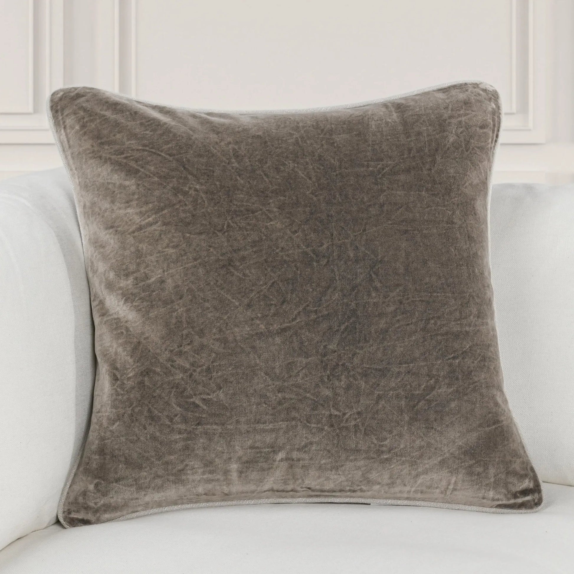 Harriet Velvet Throw Pillow by Villa by Classic Home. Made from 100% cotton velvet in a unique style.