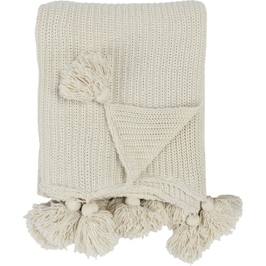 Kerith 50"x 70" Throw Blanket Blanket by Villa by Classic Home. Made from 100% cotton in a unique style.