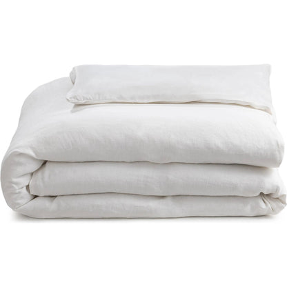 Beaumont 100% Linen Duvet by Villa by Classic Home. Made from 100% belgian flax linen 100% solid cotton back with hidden button closure in a unique style.