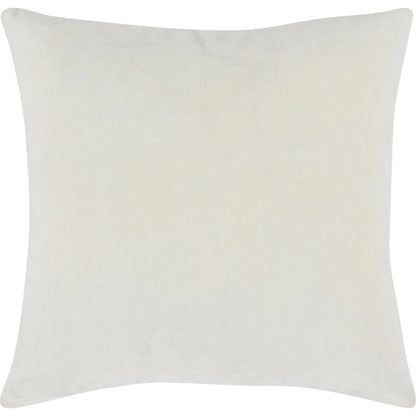 Roth Linen Blend Throw Pillow by Villa by Classic Home in natural. Made from 50% cotton, 50% linen blend, solid 100% cotton velvet back in a unique style.