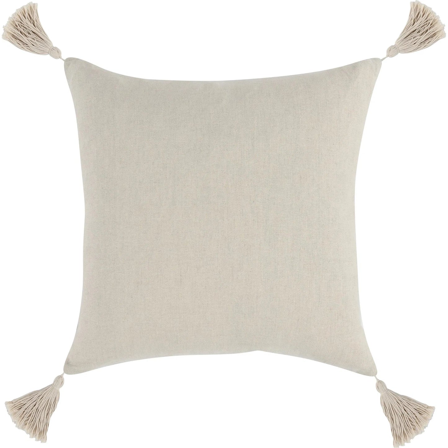 002 SI-2295441 | Additional Silo | Mansa Throw Pillow by Villa by Classic Home in beige. Made from 50% cotton, 50% linen in a transitional style.