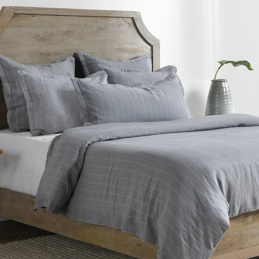 Monaco Sham by Villa by Classic Home. Made from 100% belgian flax linen 100% cotton back in a unique style.