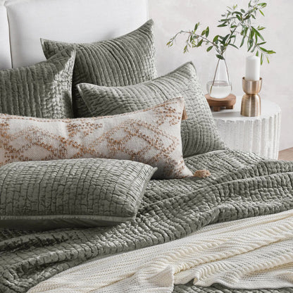 Dimitry 100% Rayon Velvet Bay Quilt by Villa by Classic Home. Made from unique in a modern style.