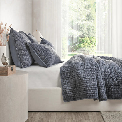 Dimitry 100% Rayon Velvet Bay Quilt by Villa by Classic Home. Made from unique in a modern style.