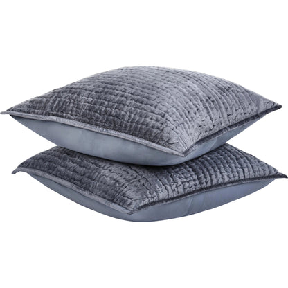 Dimitry 100% Rayon Velvet Euro Sham by Villa by Classic Home. Made from front: 100% rayon velvet; back: 100% solid cotton back in a modern style.